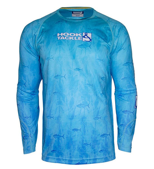 Hook & Tackle Men's Tuna Texture L/S UV Fishing Shirt