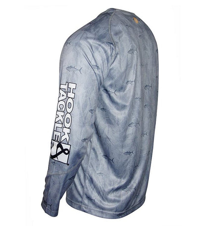 Hook & Tackle Men's Tuna Texture L/S UV Fishing Shirt