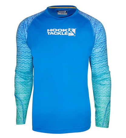Hook & Tackle Youth Gradient Waves UV Fishing Shirt (8-20)