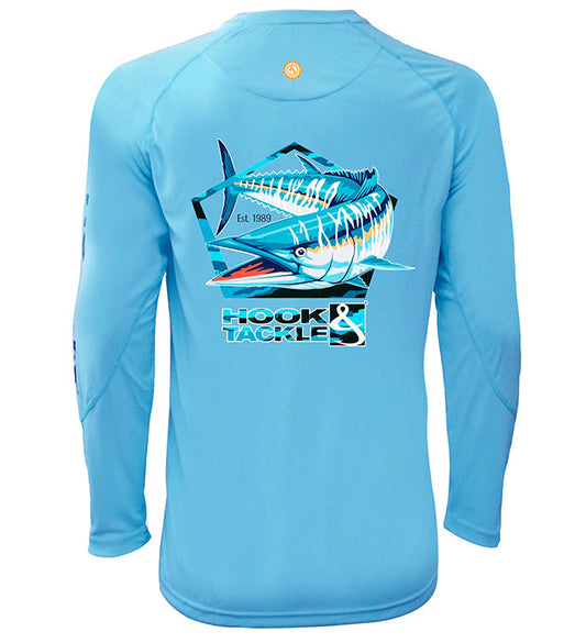 Hook & Tackle Men's Wahoo Pentagon L/S UV Fishing Shirt