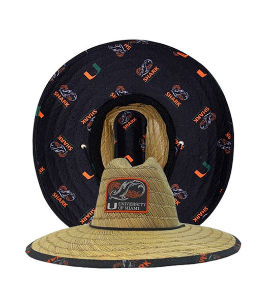 Hook & Tackle University of Miami Shark Research Straw Hat