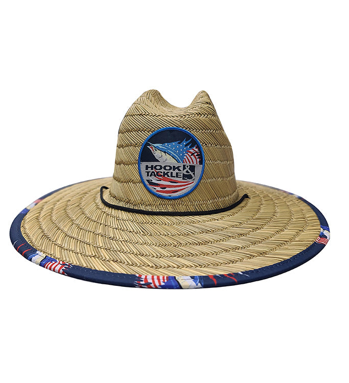 Hook & Tackle Sails & Stripes Straw Hat