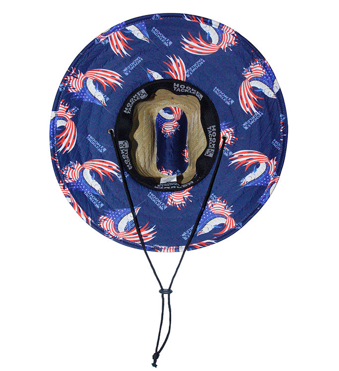 Hook & Tackle Sails & Stripes Straw Hat