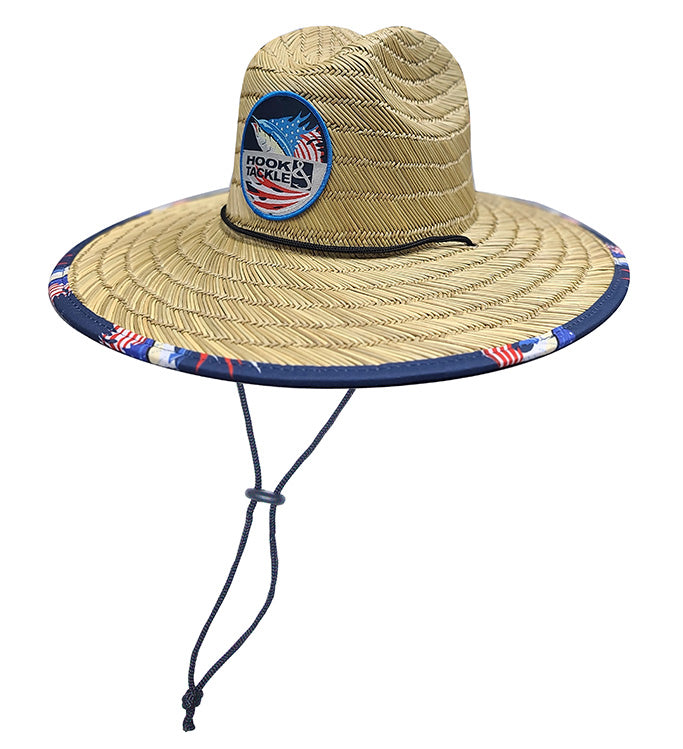Hook & Tackle Sails & Stripes Straw Hat