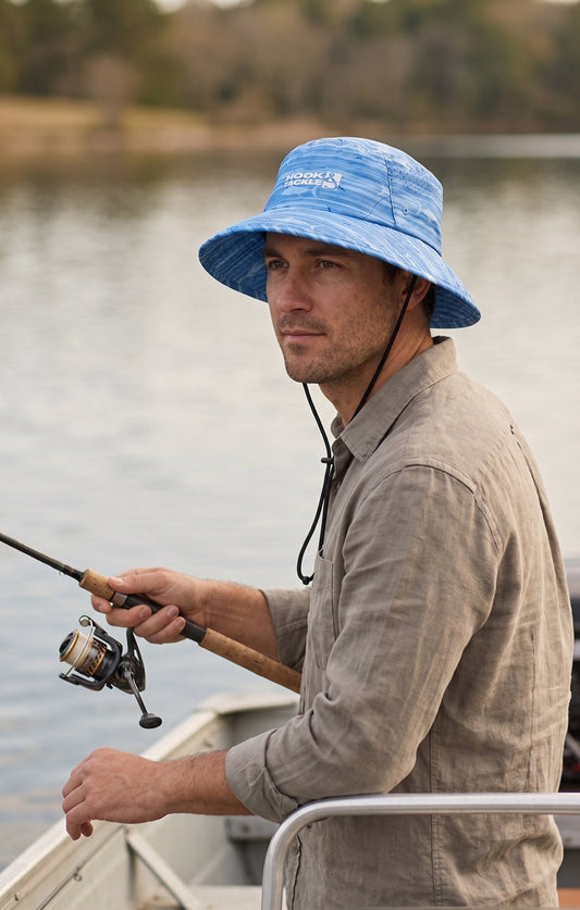Hook & Tackle Marlin Latitude Printed Bucket Hat