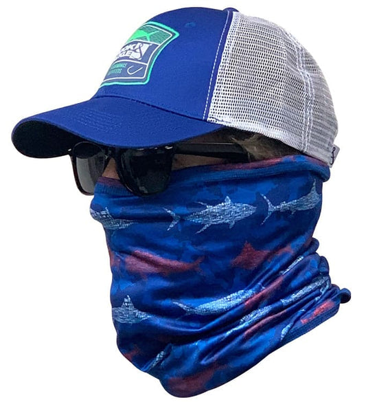 Hook & Tackle Fish & Stripes Face & Neck Gaiter