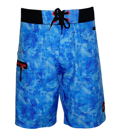 Hook & Tackle Men's Camo Hex Stretch Fishing Boardshort