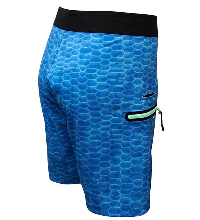 Hook & Tackle Men's Fish Scales Stretch Fishing Boardshort