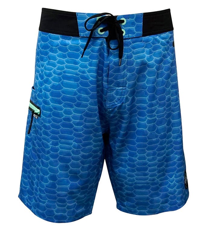 Hook & Tackle Men's Fish Scales Stretch Fishing Boardshort