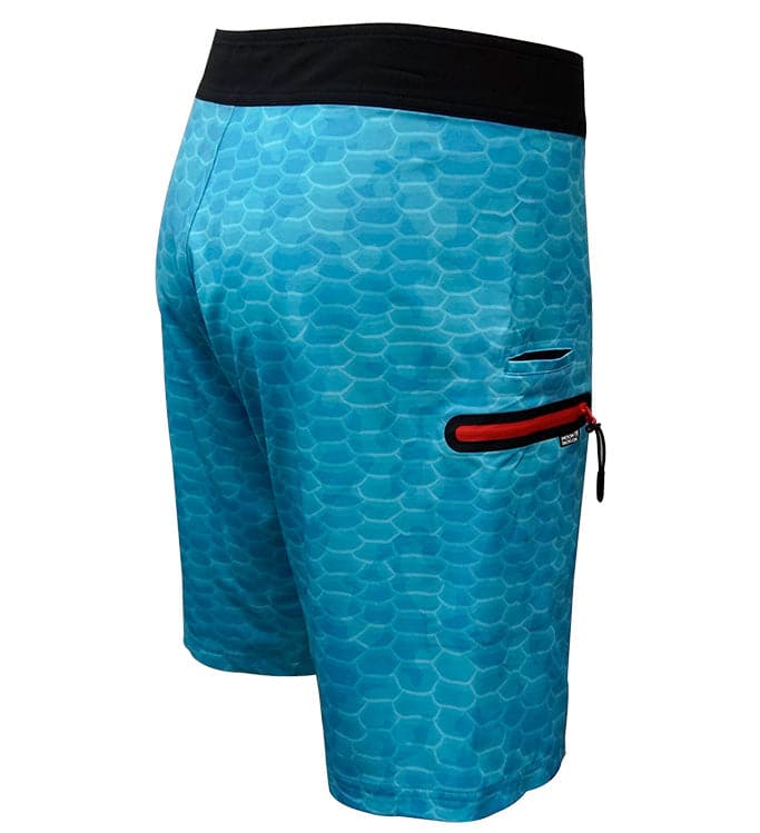 Hook & Tackle Men's Fish Scales Stretch Fishing Boardshort