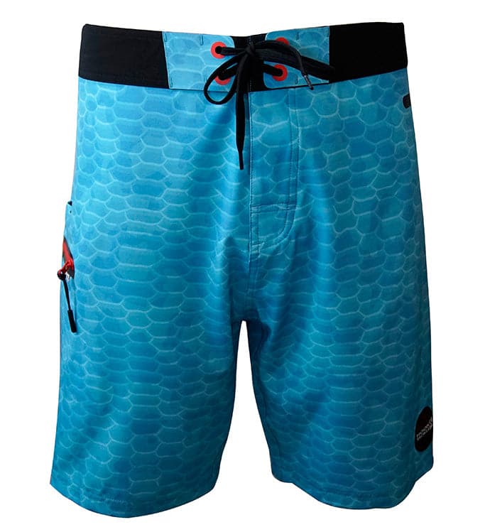 Hook & Tackle Men's Fish Scales Stretch Fishing Boardshort
