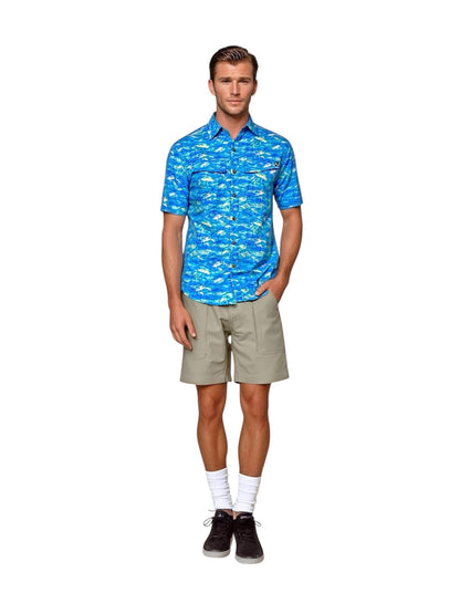 Hook & Tackle Men's Mahi Rush UV Vented Fishing Shirt