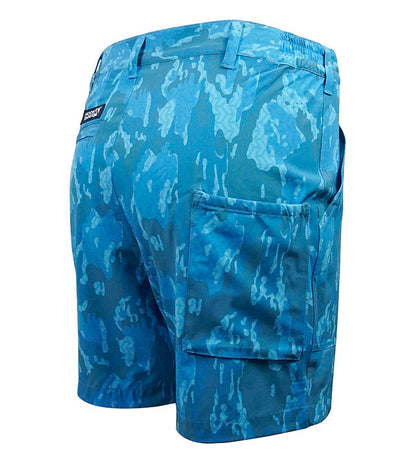 Hook & Tackle Men's Geo Camo Beer Can Lightweight Stretch Short