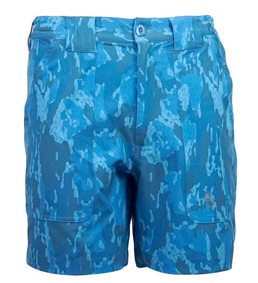 Hook & Tackle Men's Geo Camo Beer Can Lightweight Stretch Short