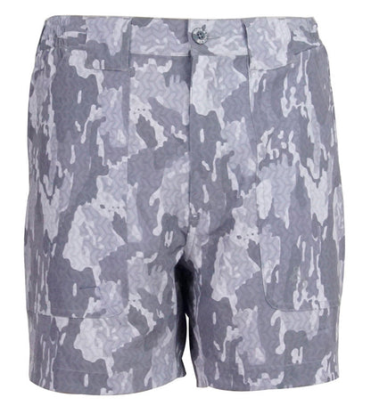 Hook & Tackle Men's Geo Camo Beer Can Lightweight Stretch Short