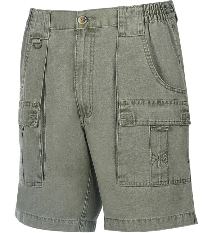 Hook & Tackle Men's Beer Can Island Cargo Cott. Fishing Short - Angler ...