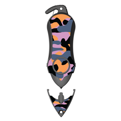Stinger Survival Tools Personal Alarm Keychain Safety Emergency Tool (Camouflage Purple)