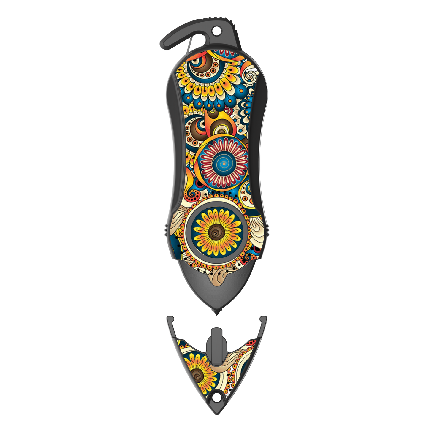 Stinger Survival Tools Personal Alarm Keychain Safety Emergency Tool (Mandala)