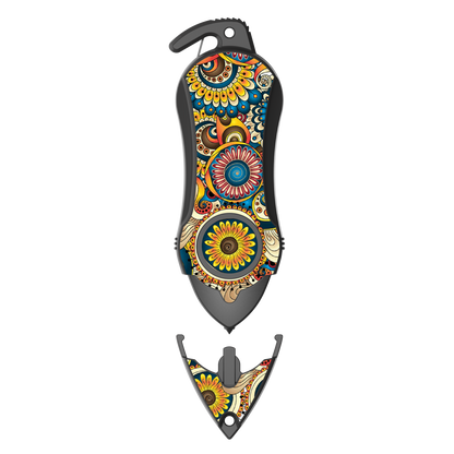 Stinger Survival Tools Personal Alarm Keychain Safety Emergency Tool (Mandala)