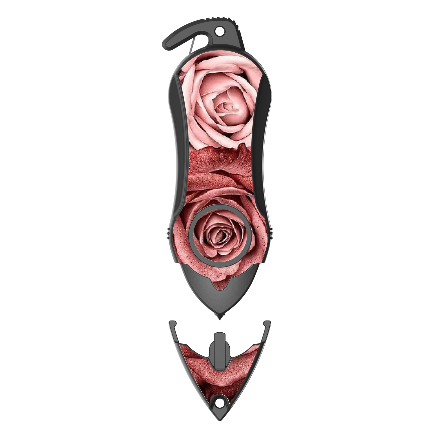 Stinger Survival Tools Personal Alarm Keychain Safety Emergency Tool  (Twin Rose)