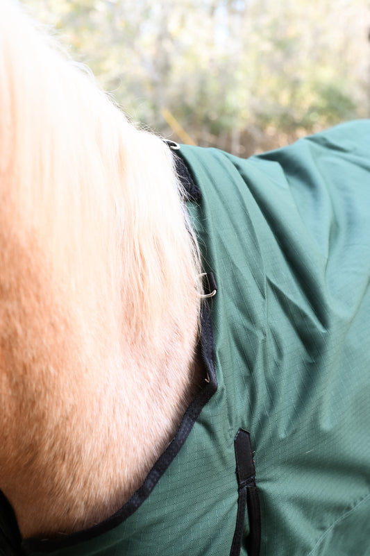AJ Tack 1200D Waterproof Turnout Horse Blanket 400g - Green