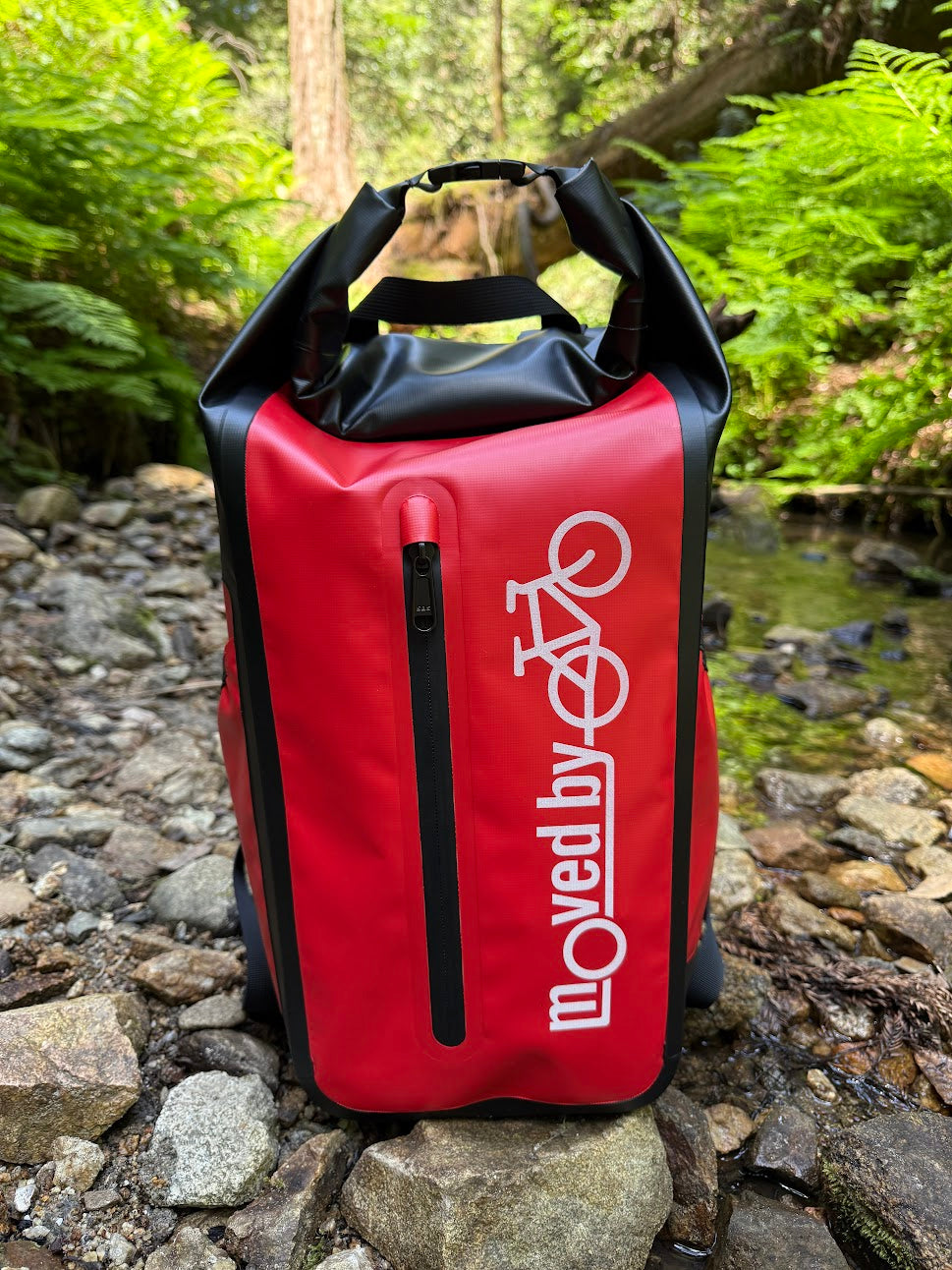 Moved By Bikes Dry Bag Backpack