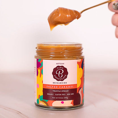 tinyB chocolate Salted Caramel Brigadeiro Spread