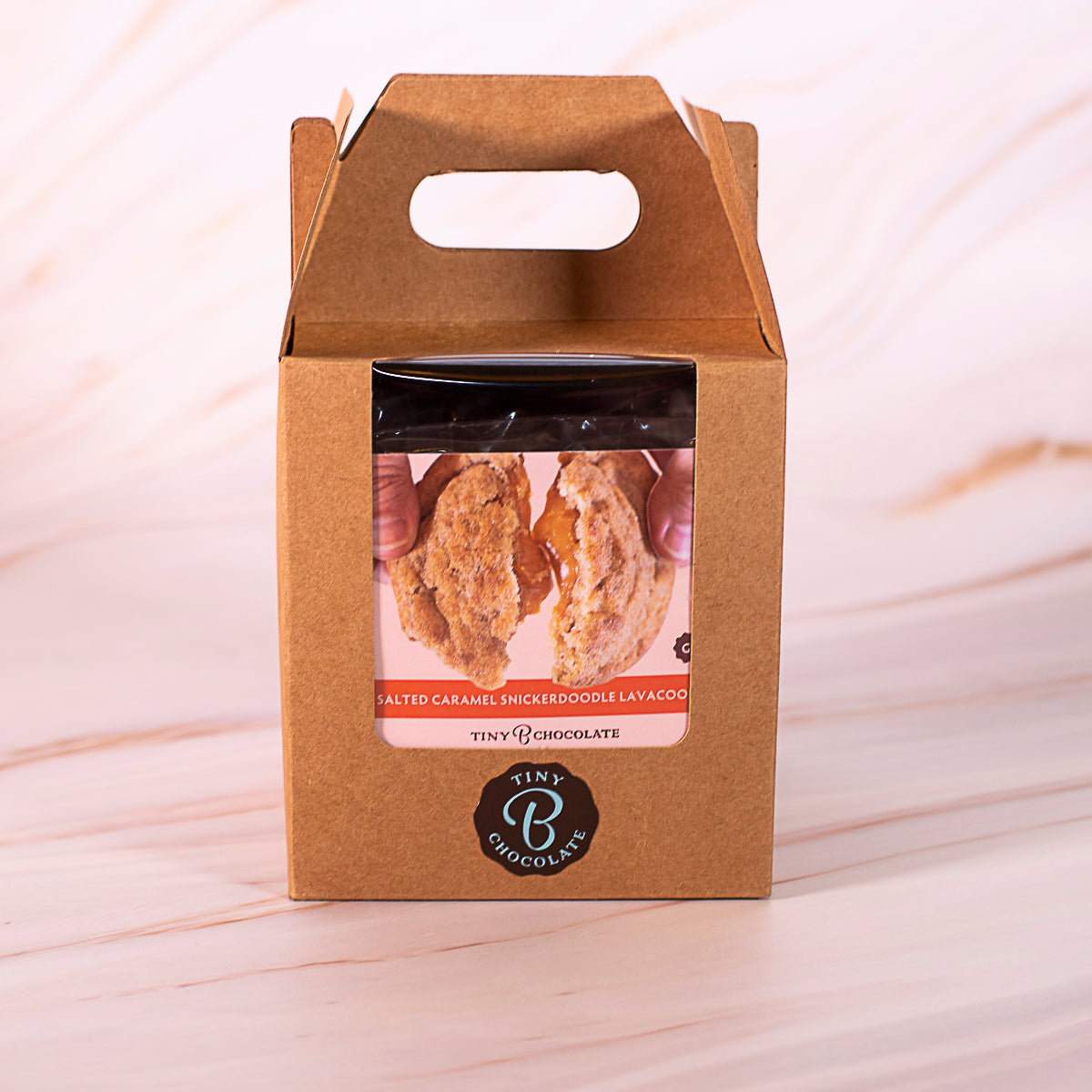 tinyB chocolate Snickerdoodle Salted Caramel LavaCookies