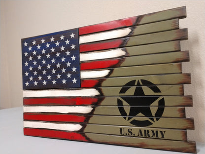 Liberty Home Concealment Small Hidden Gun Case with ½ USA Flag and ½ Graphic Design