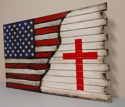 Liberty Home Concealment Small Hidden Gun Case with ½ USA Flag and ½ Graphic Design