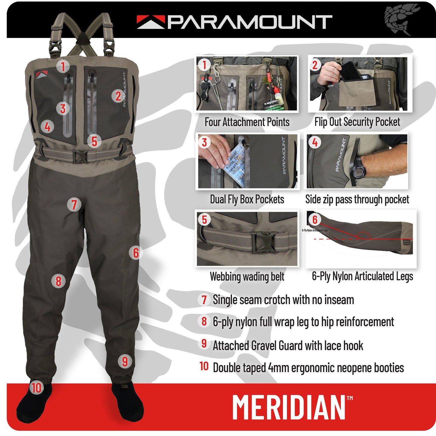 Paramount Outdoors MERIDIAN Chest Wader