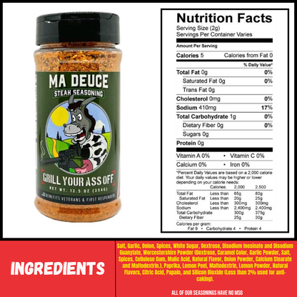Grill Your Ass Off Ma Deuce Steak Seasoning™