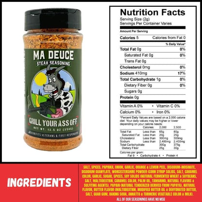 Grill Your Ass Off Ma Deuce Steak Seasoning™
