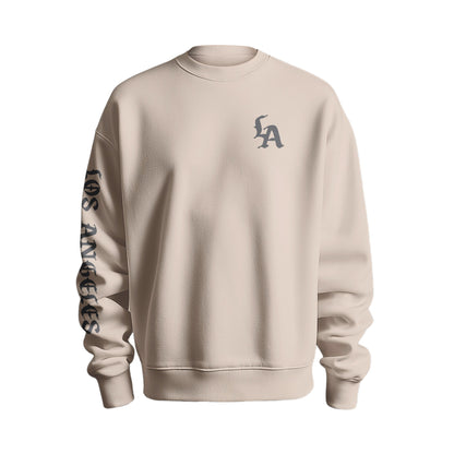 Trejo's Tacos Beige Crewneck Pullover with Machete Logo