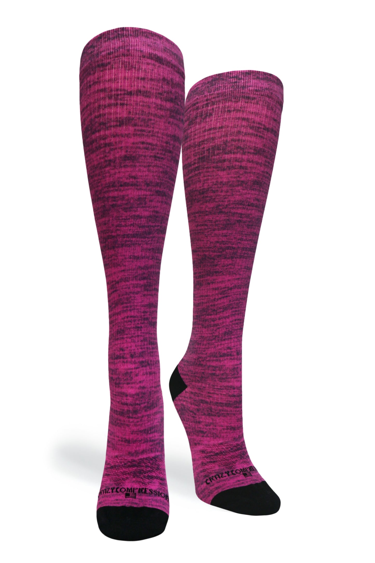 Crazy Compression Magenta Heather - (Standard & Extra Wide)