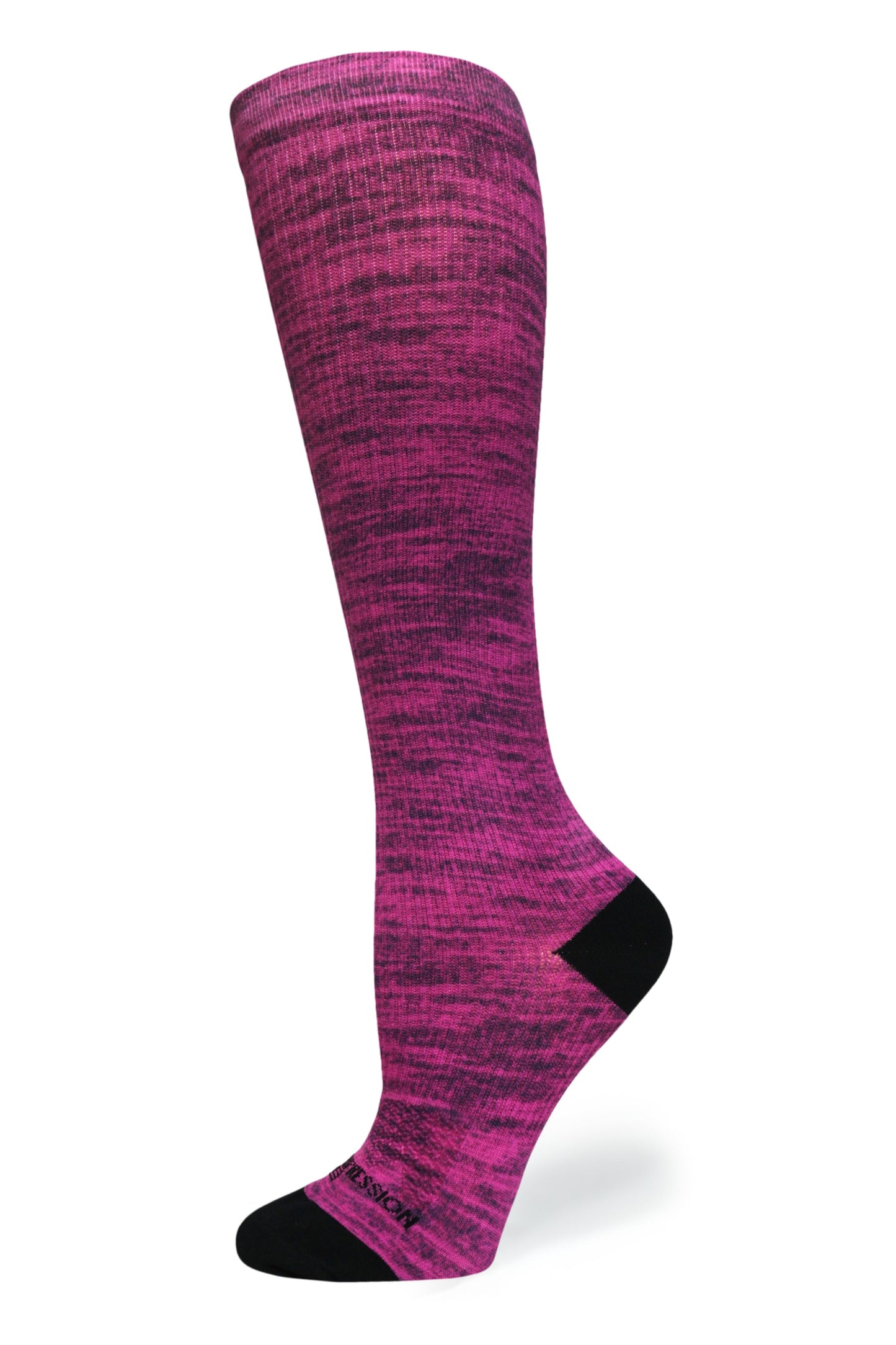 Crazy Compression Magenta Heather - (Standard & Extra Wide)
