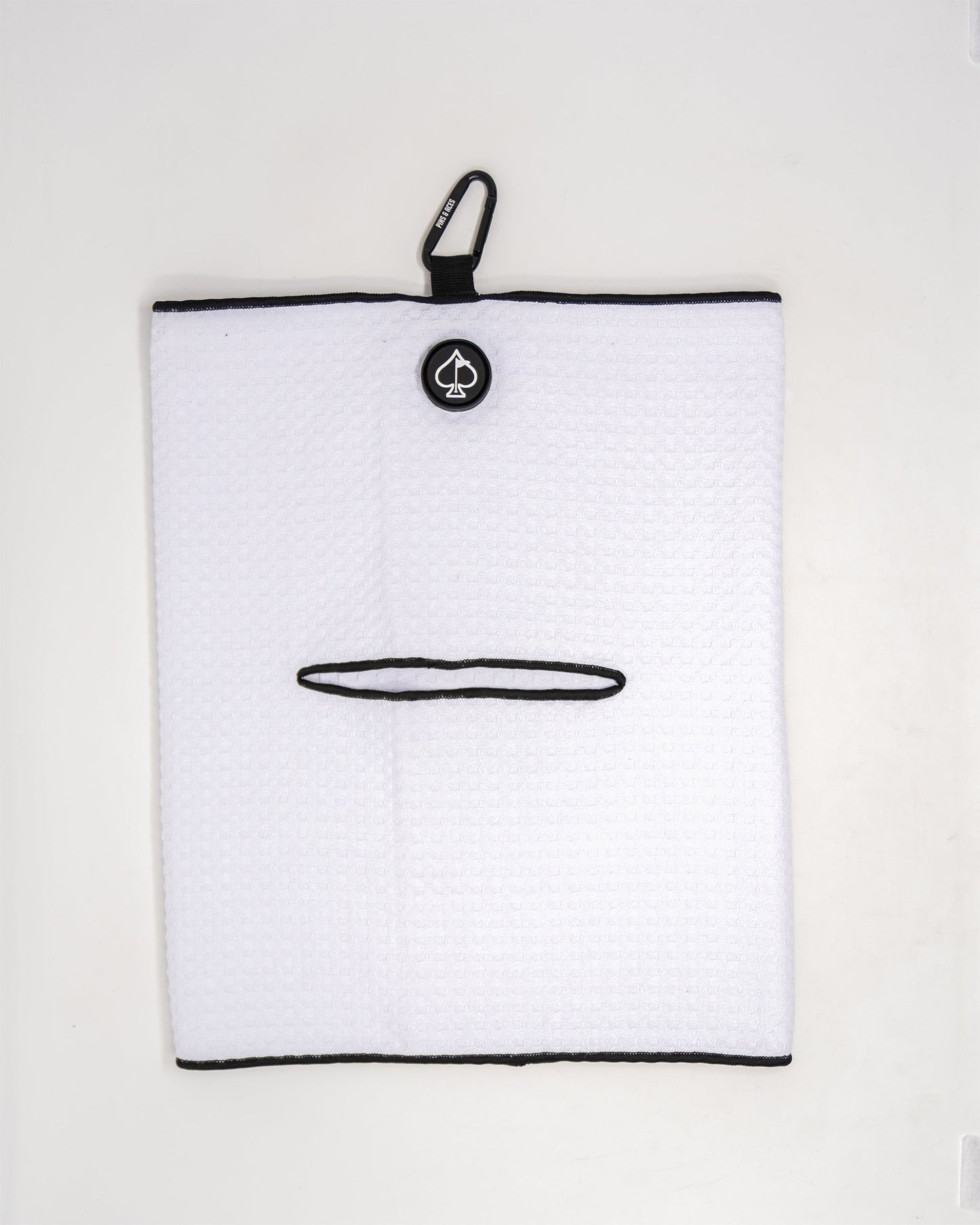 Pins and Aces Magnetic Towel - White