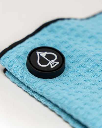 Pins and Aces Magnetic Towel - Sky Blue