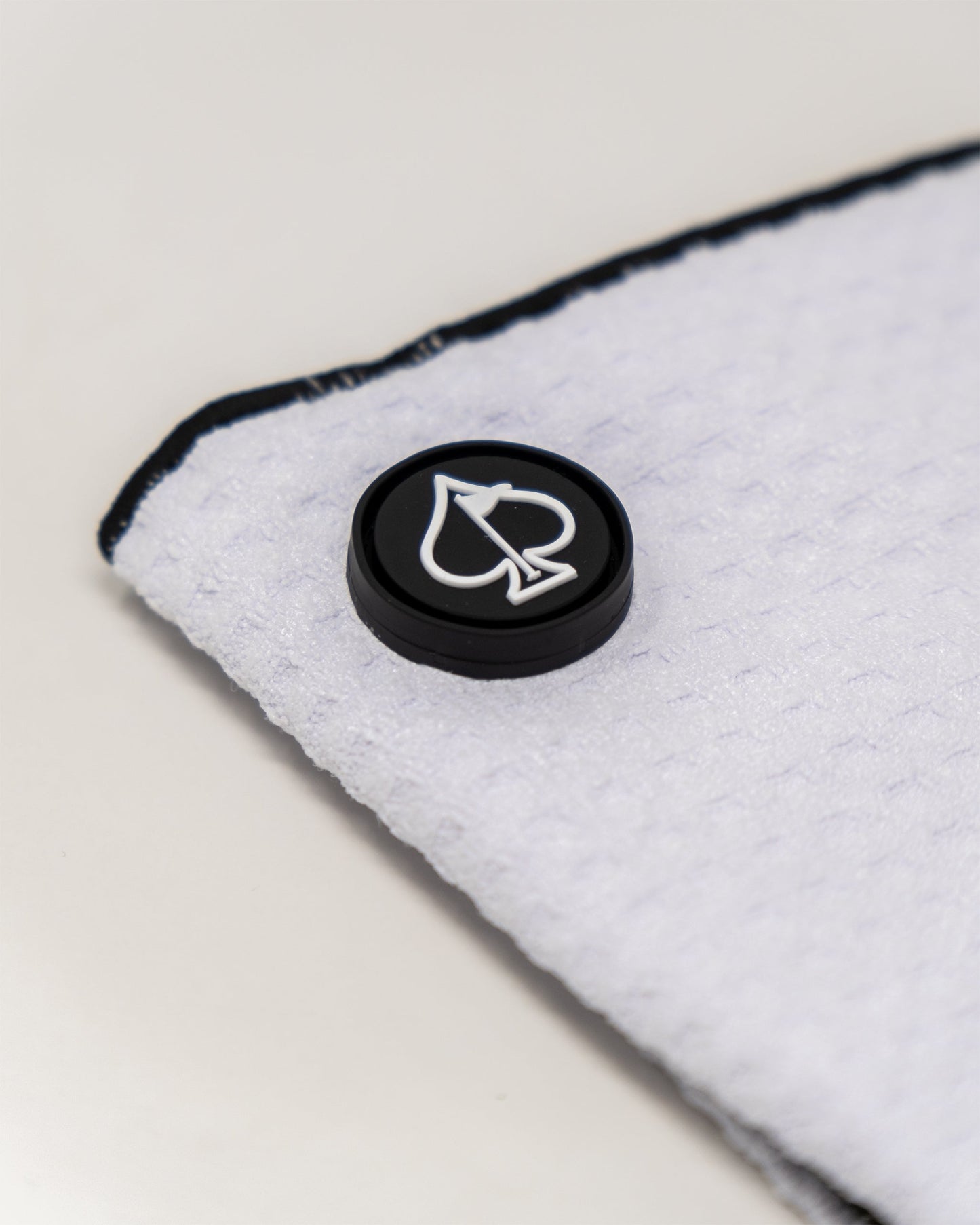 Pins and Aces Magnetic Towel - White