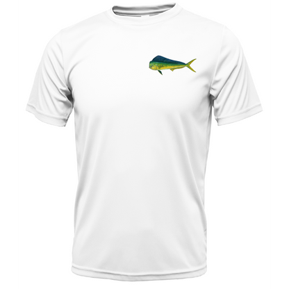 Saltwater Born Key West, FL Mahi on Chest Short Sleeve UPF 50+ Dry-Fit Shirt