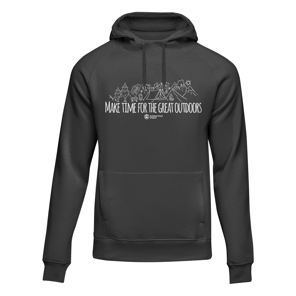 Outdoorzees Make Time For Great Adult Fleece Hoodie