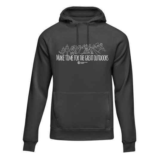 Outdoorzees Make Time For Great Adult Fleece Hoodie