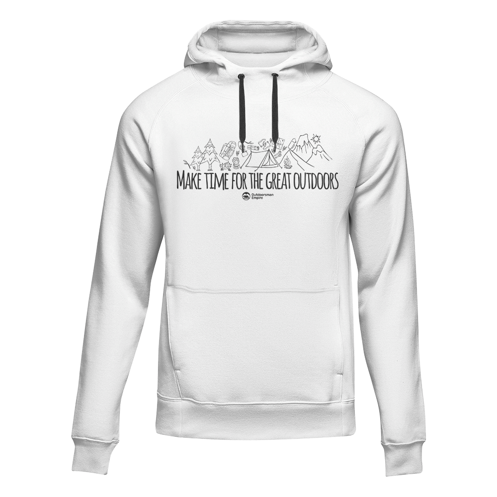 Outdoorzees Make Time For Great Adult Fleece Hoodie