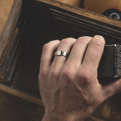 Everyday Outdoors Classic 7mm Silver Platinum Barrel Band