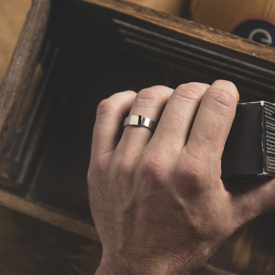 Everyday Outdoors Classic 7mm Silver Platinum Barrel Band