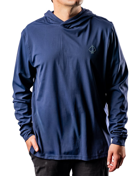 Pins and Aces Performance Golf Hoodie - Manta Ray