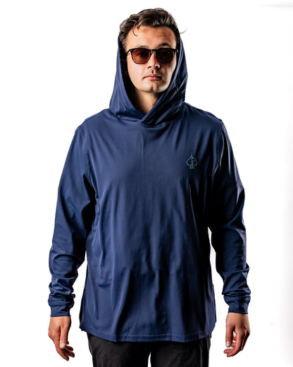 Pins and Aces Performance Golf Hoodie - Manta Ray