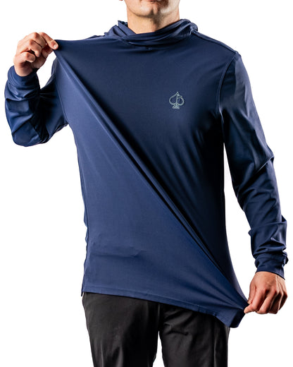 Pins and Aces Performance Golf Hoodie - Manta Ray