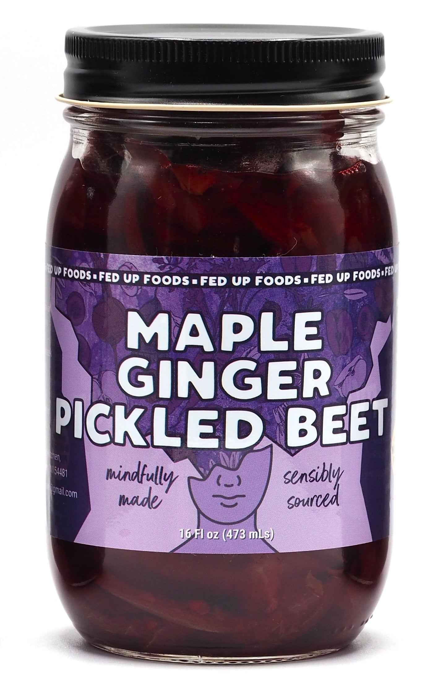 Fed Up Foods Maple Ginger Pickled Beet