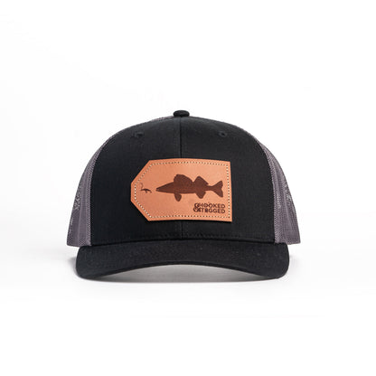 Hooked & Tagged  - Walleye Patch Hat